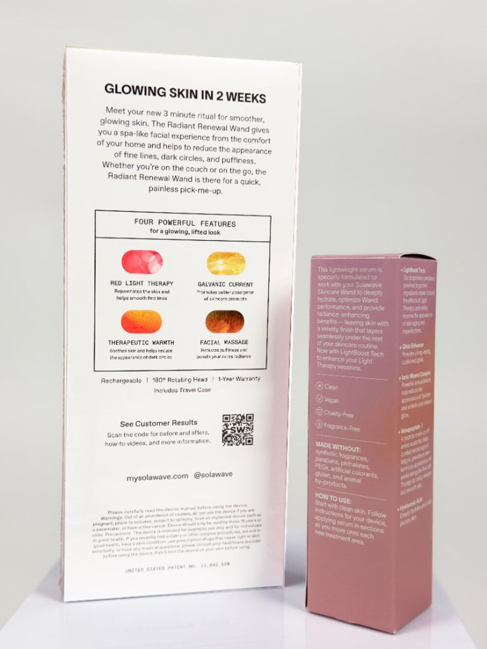 Solawave Radiant Renewal 4-in-1 Skincare Wand + LightBoost Serum 1.7oz/50ml NIB - Picture 8 of 8